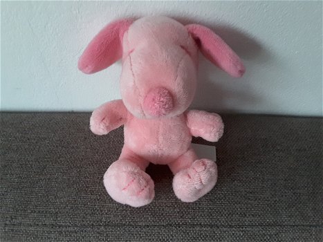 1610 Hond Snoopy Happy Horse 15cm roze - 0