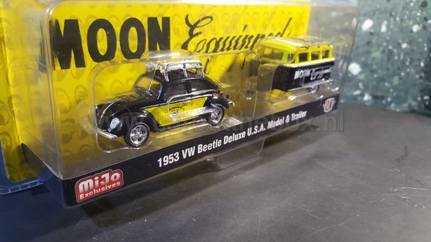 VW volkswagen Beetle & trailer MOON 1:64 M2 - 1