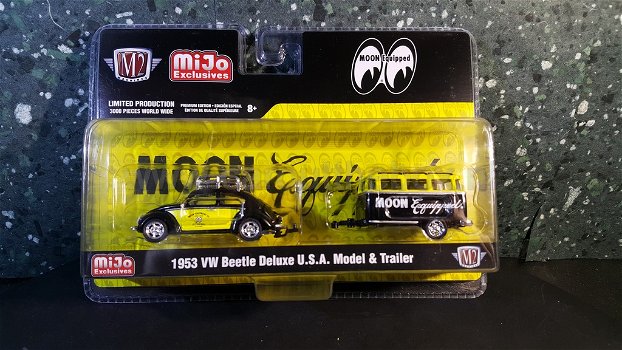 VW volkswagen Beetle & trailer MOON 1:64 M2 - 3