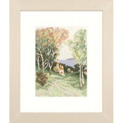 Borduurpakket LANDSCHAP NIEUW !
