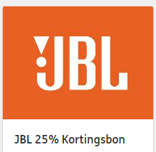 JBL Waardebon 25% korting
