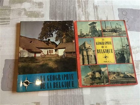 2 BOEKEN;LA GEOGRAPHIE d/L BELGIQUE,2 LIVRES ancien - 0