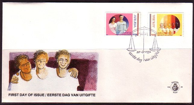 Aruba FDC E 38. Gelijkheid. - 0