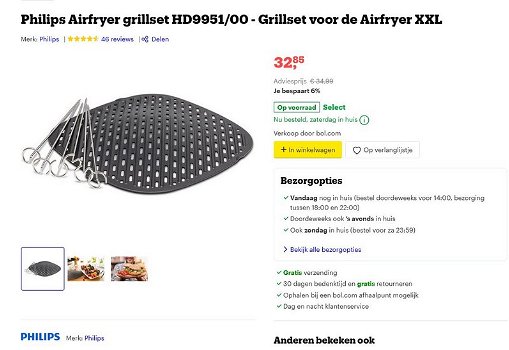 Philips Avance Airfryer XXL HD9650/90 - Hetelucht friteuse - 4