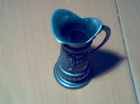 Vintage Beker (Tin?) Bloemmotief - 3