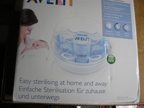 Philips avent magnetronstoomsterilisator / philips avent flessendroogrekje - 1