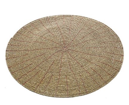 Mooie Placemat Beaded ø30 cm (4 stuks) – Boho Style - 0