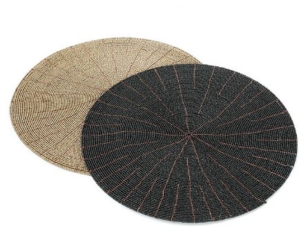 Mooie Placemat Beaded ø30 cm (4 stuks) – Boho Style - 2