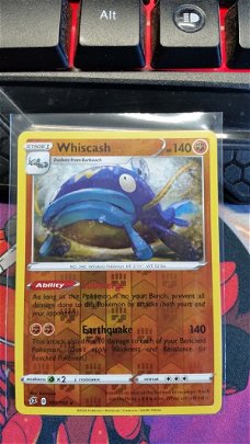 Whiscash  100/192  Rare (reverse) Sword & Shield: Rebel Clash