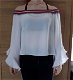 ### Hele leuke witte blouse.(s/m)### - 1 - Thumbnail