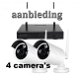 HD IP draadloos 4 camera bewaking systeem Primovo AANBIEDING - 0 - Thumbnail