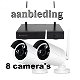 HD IP draadloos 8 camera bewaking systeem Primovo AANBIEDING - 0 - Thumbnail