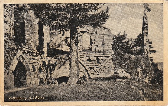 Valkenburg Ruine 1949 - 0