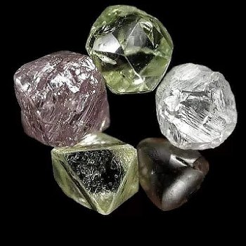 Natuurlijke ruwe diamanten - 0
