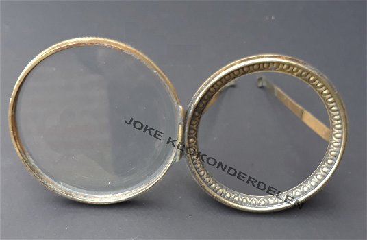 = Deur Franse pendule = vlak geslepen glas =41953 - 1