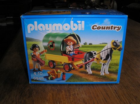 Playmobil 6948 - de picknick met de ponywagen - 0
