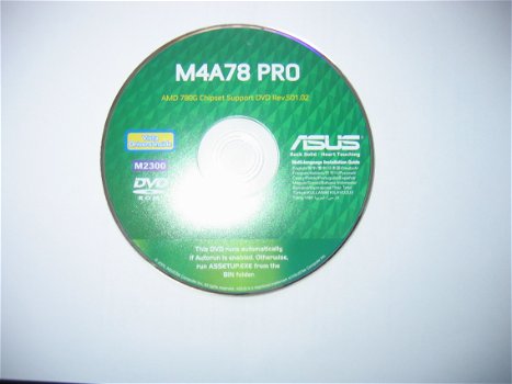 Asus M4A78 Pro Moederbord Installatie dvd - 0