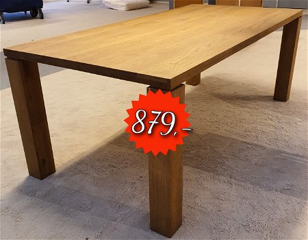 Te Koop: Splinternieuwe massief eiken eettafel - 0