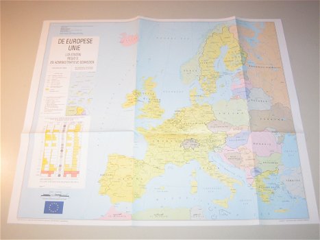Landkaart Van De Lidstaten Van De Europese Unie 1e KW 1999 - 0