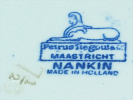 Bord - Petrus Regout & Co - Maastricht - Nankin - 3
