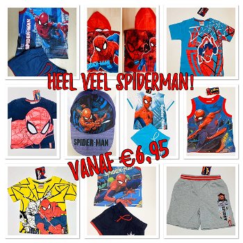Heel veel nieuwe Spiderman kleding vanaf €6,95 - 0