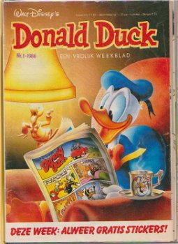 Donald Duck Jaargang 1986 compleet in 2 mooie orginele opbergmappen - 0