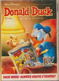 Donald Duck Jaargang 1986 compleet in 2 mooie orginele opbergmappen