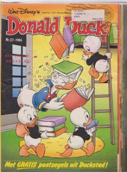 Donald Duck Jaargang 1986 compleet in 2 mooie orginele opbergmappen - 1
