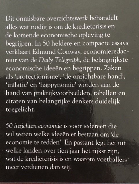 50 inzichten economie - onmisbare basiskennis - Edmund Conway - Afbeelding 2