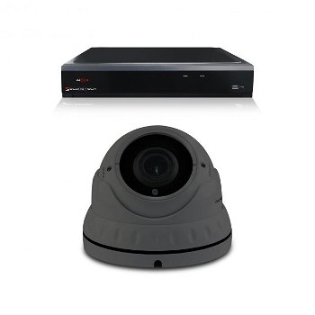Camerabewaking set van 1 tot 8 Dome camera 's – 4MP 2K HD – Analoog - 0