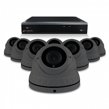 Camerabewaking set van 1 tot 8 Dome camera 's – 4MP 2K HD – Analoog - 1