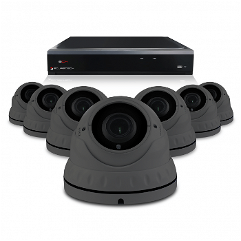Camerabewaking set van 1 tot 8 Dome camera 's – 4MP 2K HD – Analoog - 2