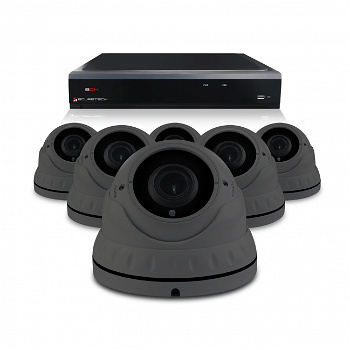 Camerabewaking set van 1 tot 8 Dome camera 's – 4MP 2K HD – Analoog - 3