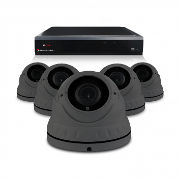 Camerabewaking set van 1 tot 8 Dome camera 's – 4MP 2K HD – Analoog - 4