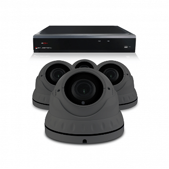 Camerabewaking set van 1 tot 8 Dome camera 's – 4MP 2K HD – Analoog - 5