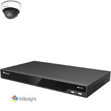 Milesight NVR 4TB met 1 - 16  2MP Dome camera's