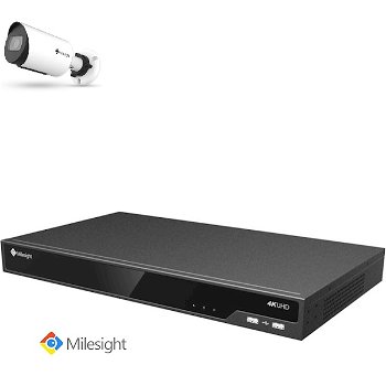 milesight nvr 4TB met 1 -16 mini Bullet camera's 5MP - 0