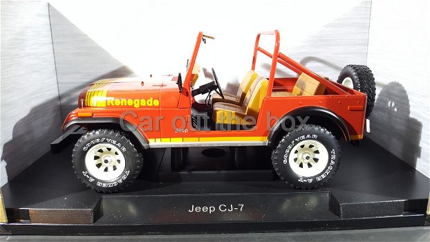 Jeep CJ-7 rood 1:18 Modelcar group - 0
