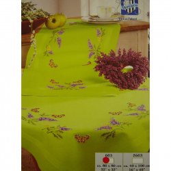Borduurpakket Tafelloper voorbedrukt " VLINDERS / LAVENDEL " NIEUW !