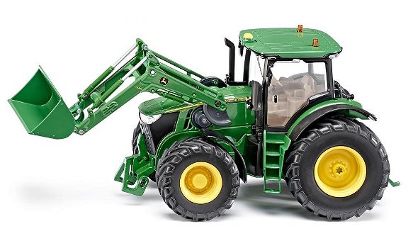 RC tractor John Deere 7R met frontlader Siku Control 6777 - 0