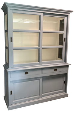 Buffetkast Putten babyblauw - wit 180 x 50/40 x 220