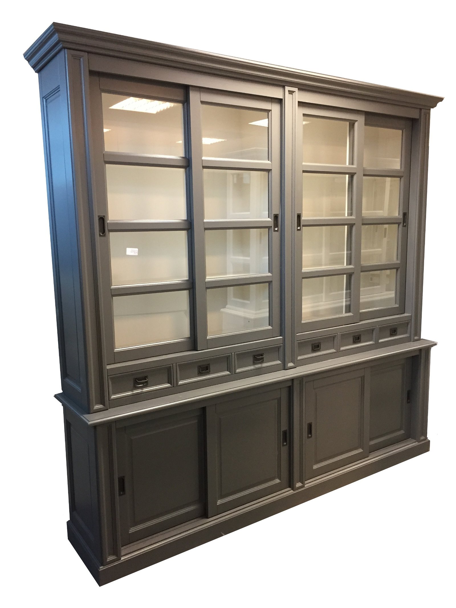 Buffetkast Utrecht grijs - wit 260 x 50/45 x 240 - nr. 1