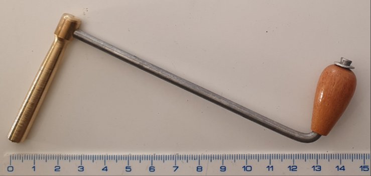 Haansleutel messing 3,5mm - 0