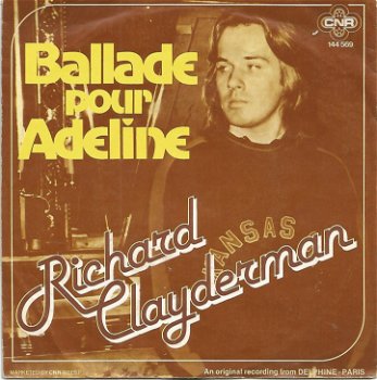 Richard Clayderman ‎– Ballade Pour Adeline (1977) - 0