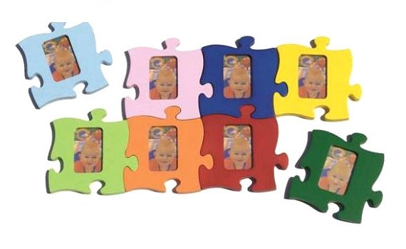 Fotolijst puzzelstuk vorm thema puzzel korting sale solden puzzelen - 0