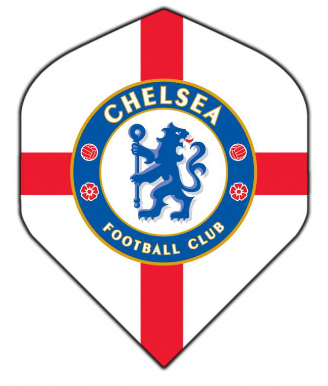 Voetbal dart flight Chelsea Footbal special edition 75 micron - nr. 1