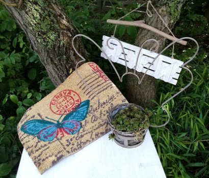 Bloem vlinder kapstok hout thema woon accessoires woningdecoratie natuur - 2