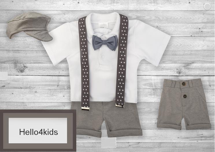 new baby kostuumpje bruidsjonker pakje doop korte broek - Afbeelding 3