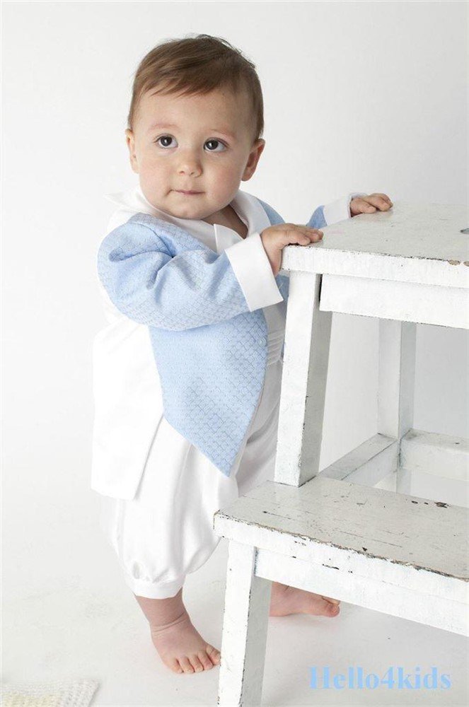 new baby kostuumpje bruidsjonker pakje doop korte broek - Afbeelding 7
