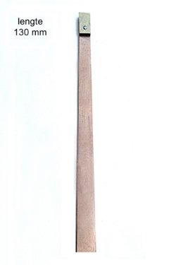 Slingerveer 130 mm met alleen bovenblokje voor friese staartklok.
